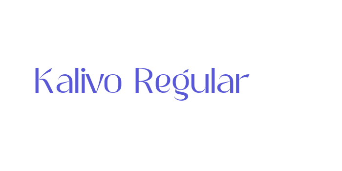 Kalivo Regular Font Download