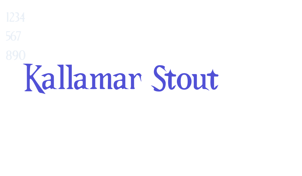 Kallamar Stout-font-download