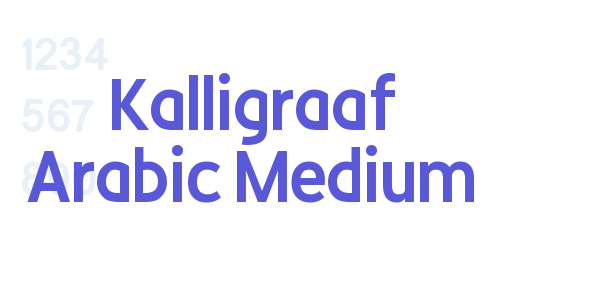 Kalligraaf Arabic Medium font