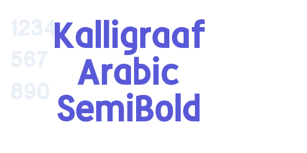 Kalligraaf Arabic SemiBold font