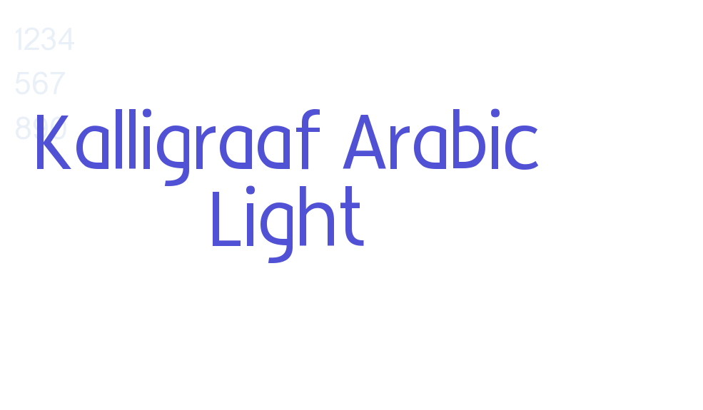 Kalligraaf Arabic Light-font-download