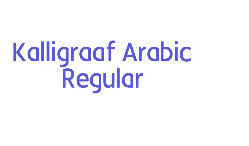 Kalligraaf Arabic Regular Font Download