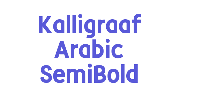 Kalligraaf Arabic SemiBold Font Download