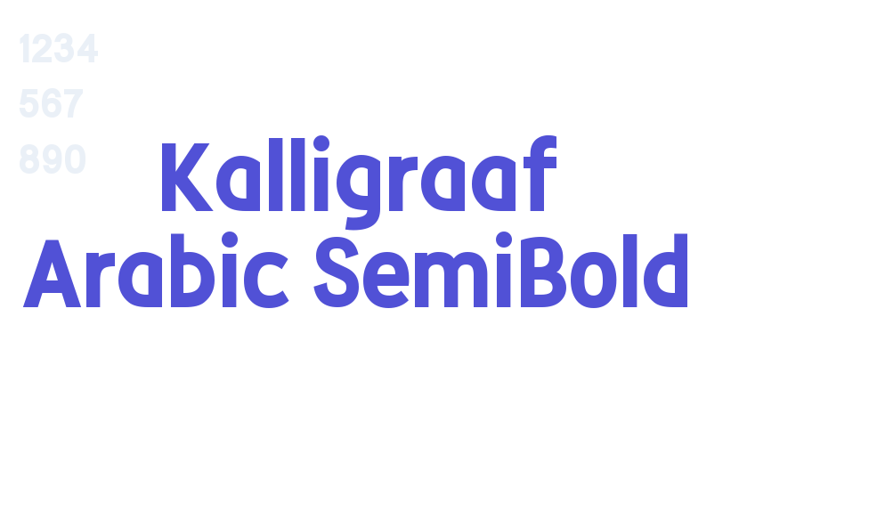 Kalligraaf Arabic SemiBold-font-download