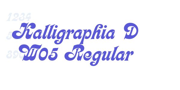 Kalligraphia D W05 Regular font free