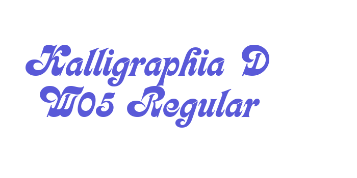 Kalligraphia D W05 Regular Font Download