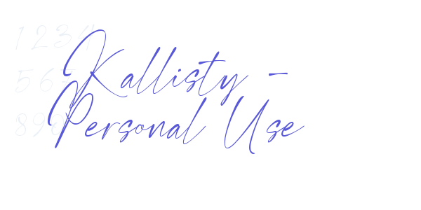 Kallisty – Personal Use font free