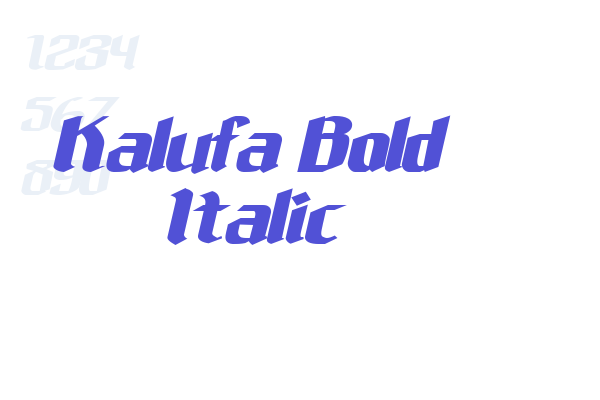 Kalufa Bold Italic