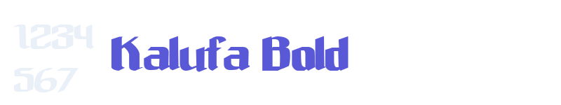Kalufa Bold-related font