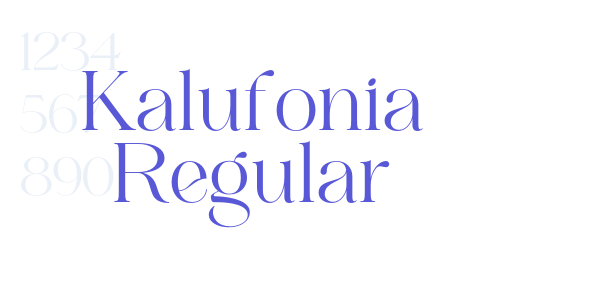 Kalufonia Regular font