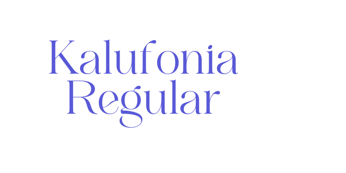 Download Kalufonia Regular Font