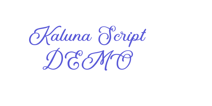 Kaluna Script DEMO Font Download