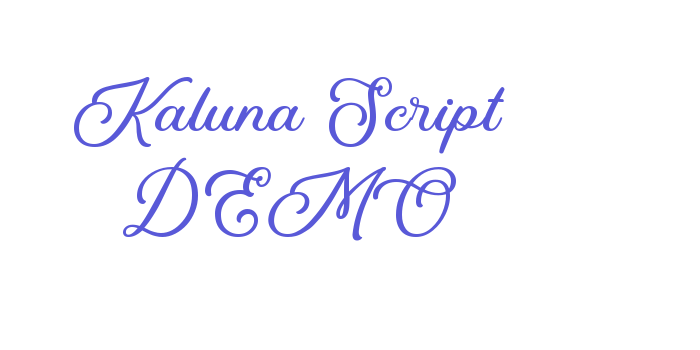 Kaluna Script DEMO Font