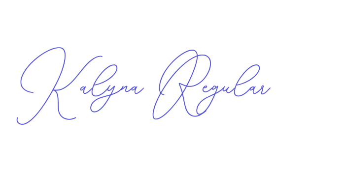 Kalyna Regular Font Download