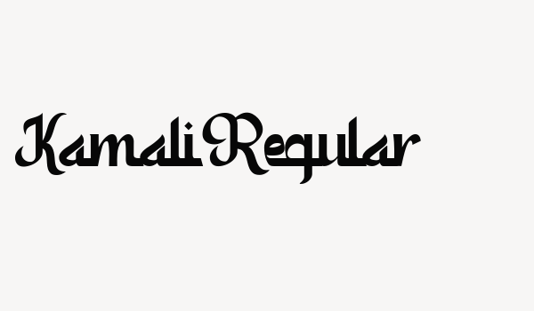 Kamali Regular Font