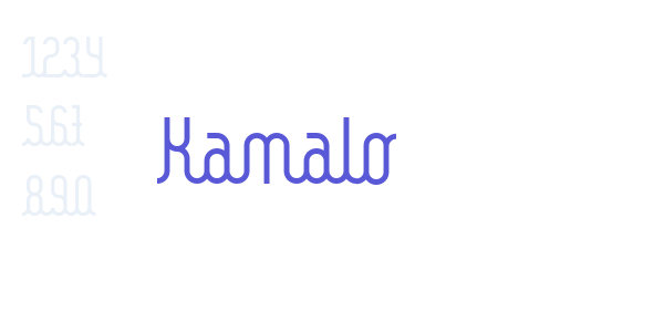 Kamalo font free