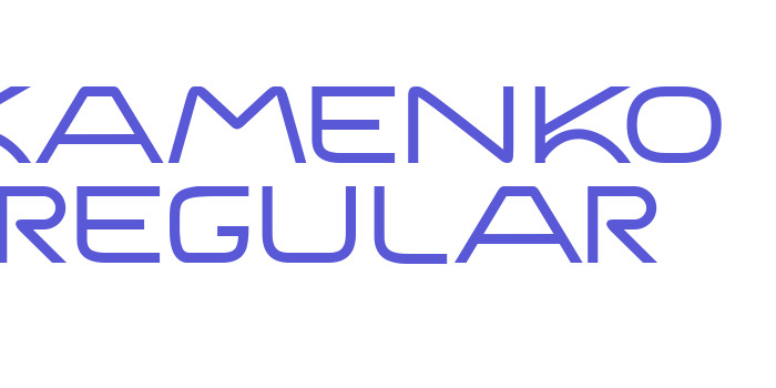 Kamenko Regular Font