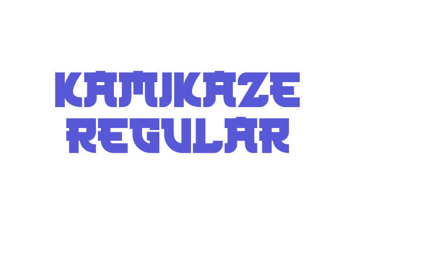 Kamikaze Regular Font Download