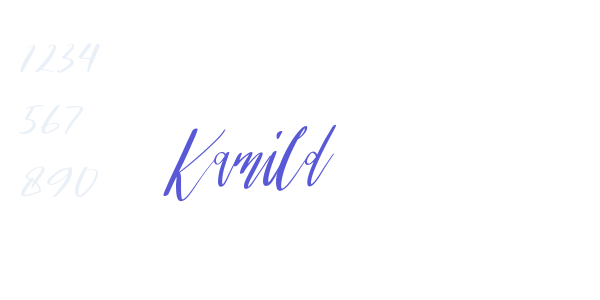 Kamild font