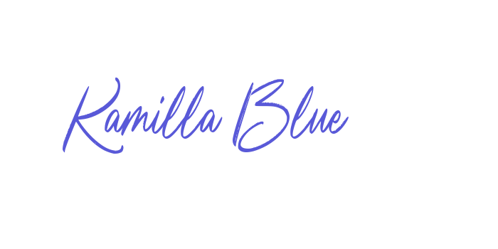 Kamilla Blue Font