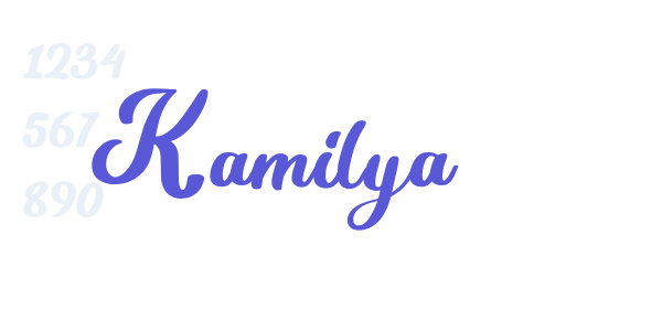 Kamilya font