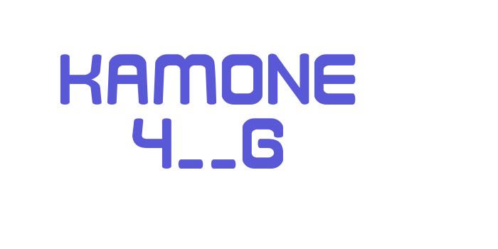 Kamone 4__G Font