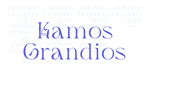 Kamos Grandios font free