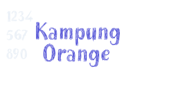 Kampung Orange font free