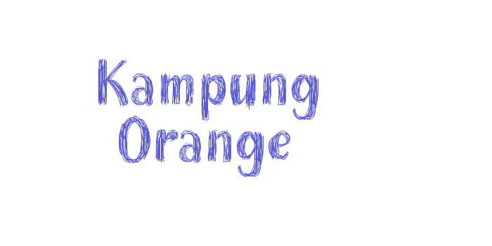 Kampung Orange Font Download