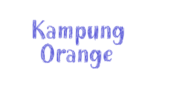 Kampung Orange Font