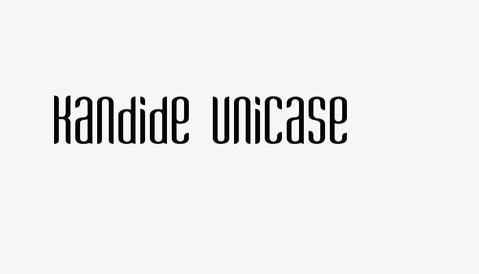 Kandide Unicase font download