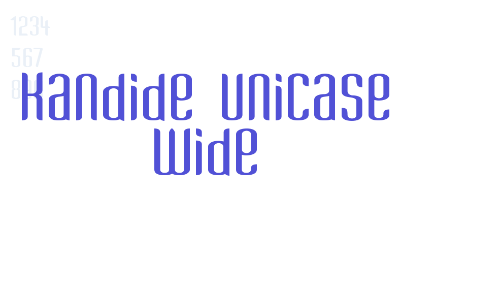 Kandide Unicase Wide-font-download