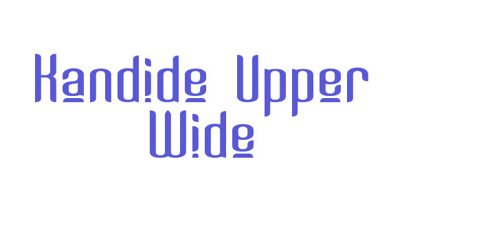 Kandide Upper Wide Font Download