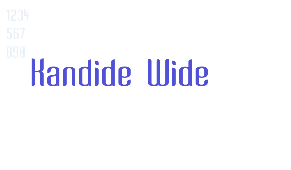 Kandide Wide-font-download