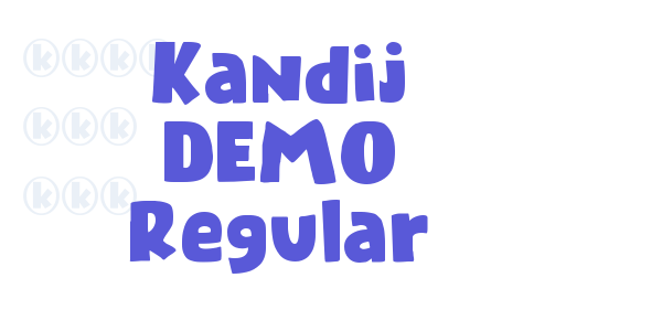 Kandij DEMO Regular font