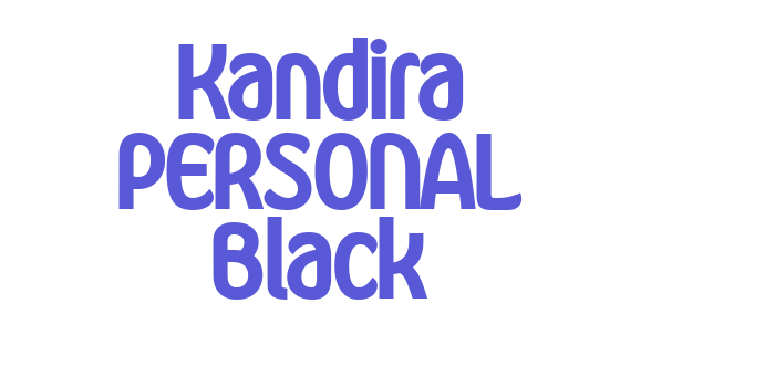 Kandira PERSONAL Black Font Download