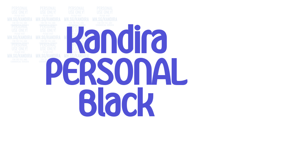 Kandira PERSONAL Black-font-download