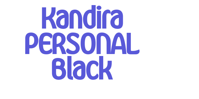 Kandira PERSONAL Black Font