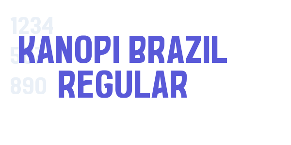 Kanopi Brazil Regular font free