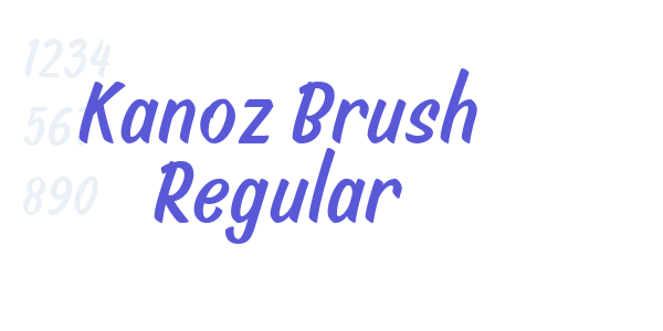 Kanoz Brush Regular font free