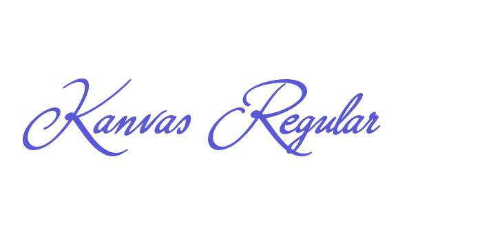 Kanvas Regular Font