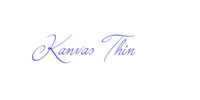 Kanvas Thin Font Download