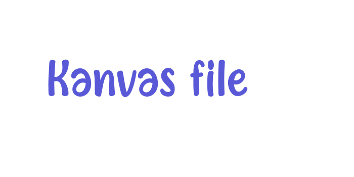 Kanvas file Font Download