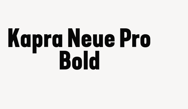 Kapra Neue Pro Bold Font