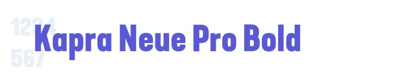 Kapra Neue Pro Bold-related font