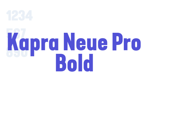 Kapra Neue Pro Bold