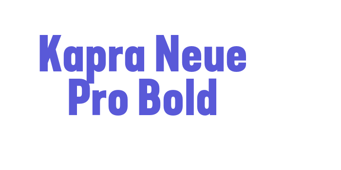 Kapra Neue Pro Bold Font