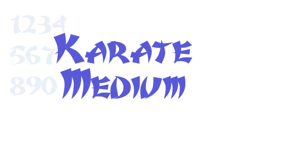 Karate Medium font free