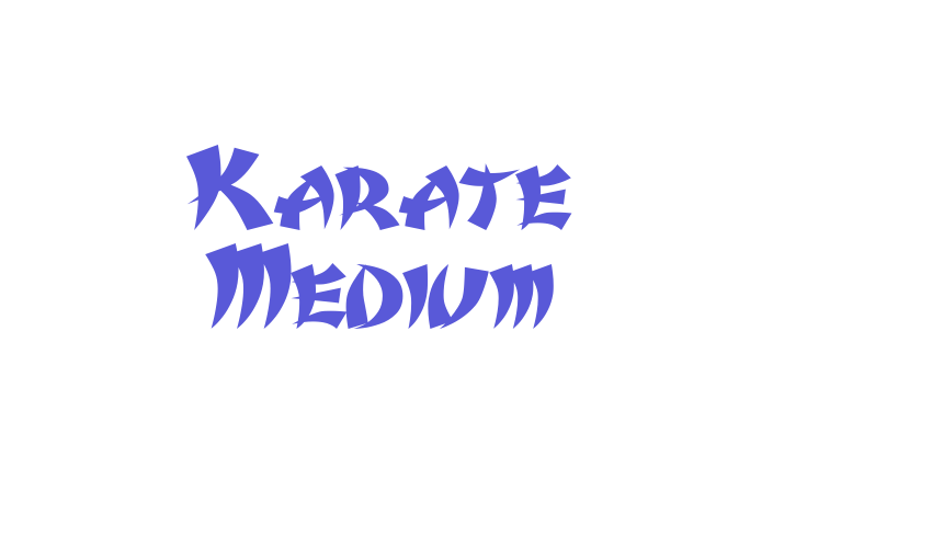 Karate Medium Font Download