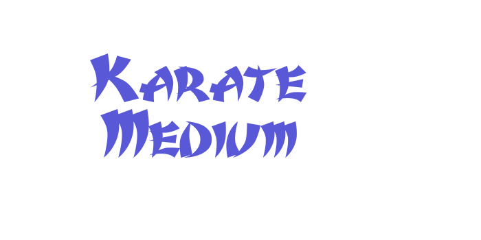 Karate Medium Font Download